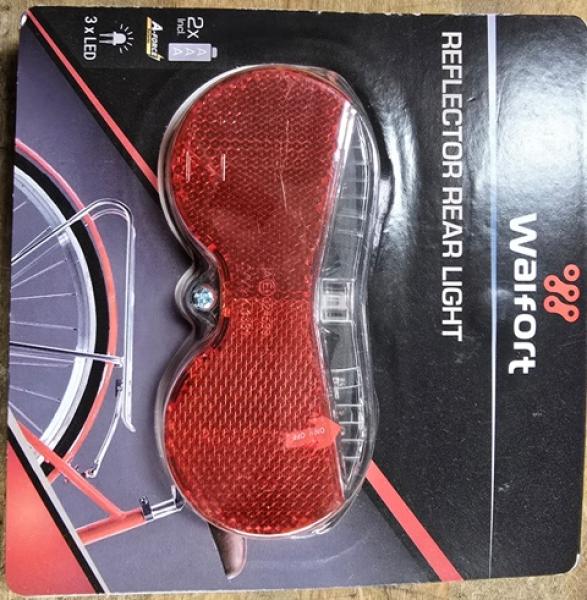 Rücklicht 3 LED inkl. Reflektor rot Walfort